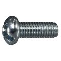 Midwest Fastener #10-32 x 1/2 in Combination Phillips/Slotted Round Machine Screw, Zinc Plated Steel, 100 PK 07677